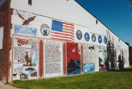 Veteran's Memorial Mural, Fontanelle square