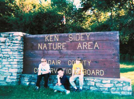 Ken Sidey Nature Area, near entrance to Lake Nodaway